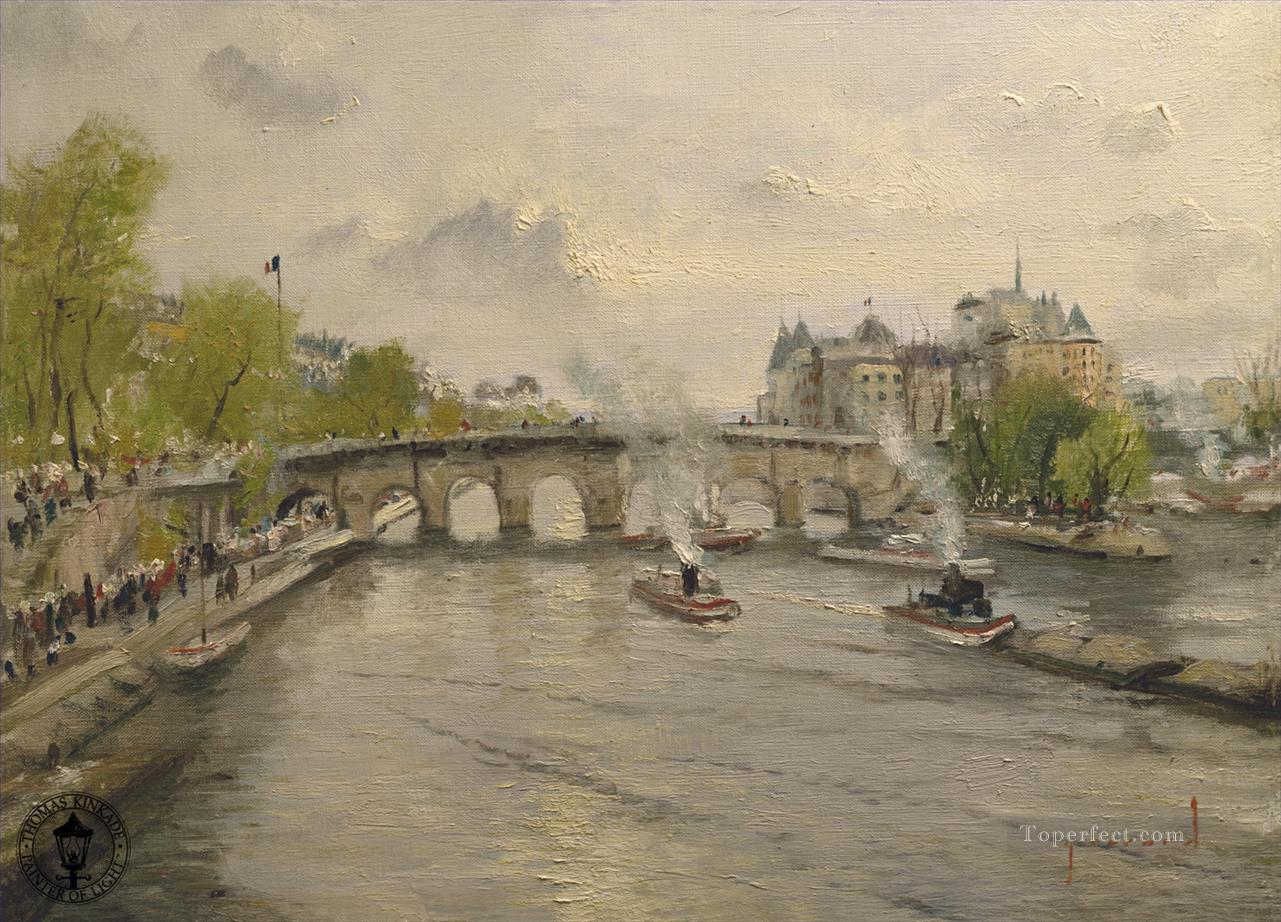 River Seine TK cityscape Oil Paintings
